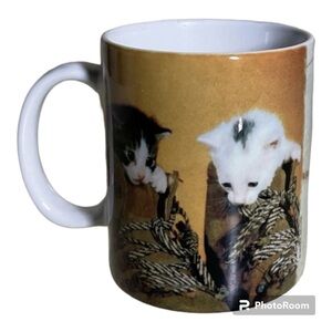 Cat coffee mug size small
